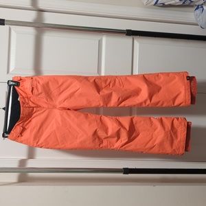 Roxy peach girl's backyard snow pants